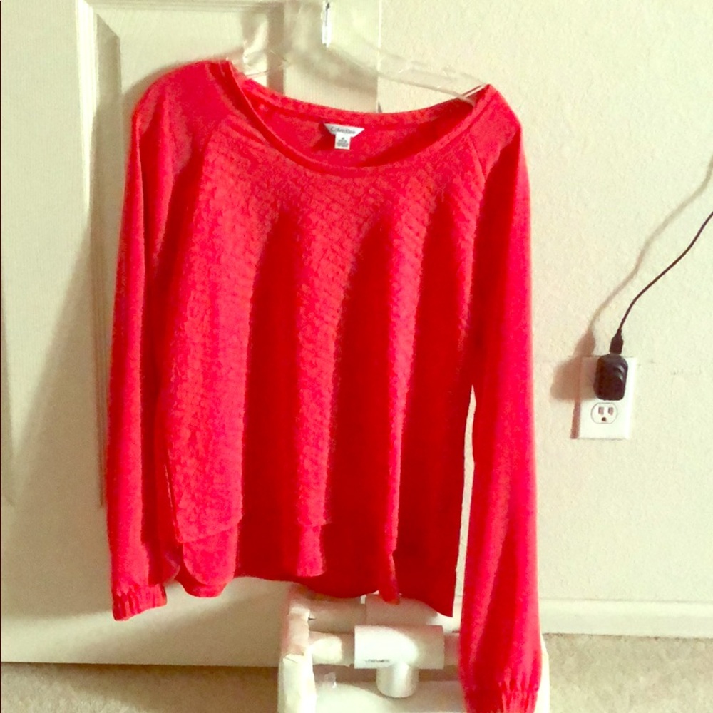 Calvin Klein bright pink top